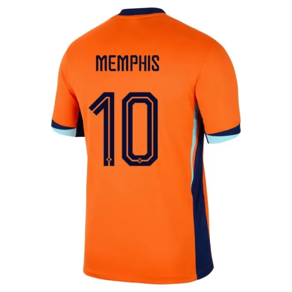 Holland Memphis 10 Fodboldtrøje Herre Hjemmebane EM 2024