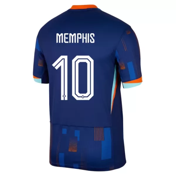 Holland Memphis 10 Fodboldtrøje Herre Udebane EM 2024