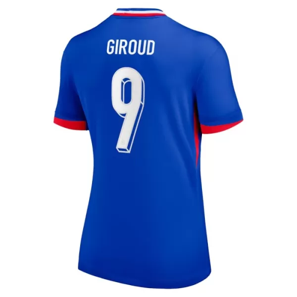 Frankrig Giroud 9 Fodboldtrøje Dame Hjemmebane EM 2024