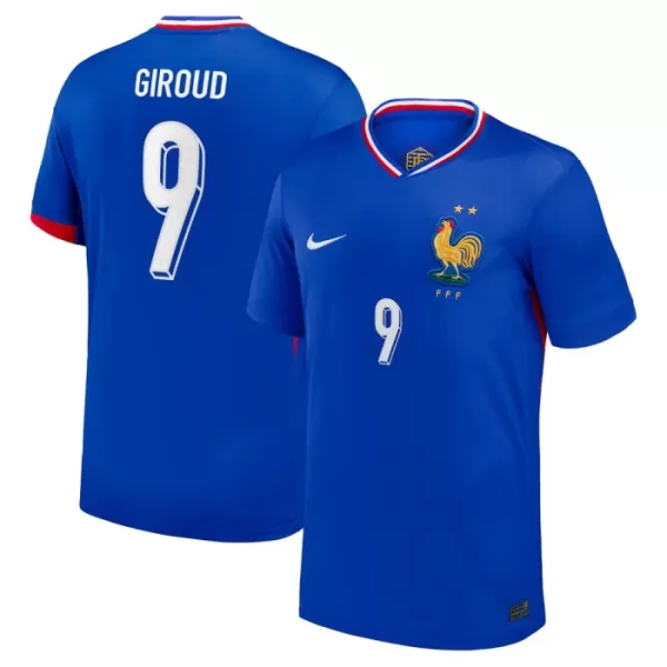 Frankrig Giroud 9 Fodboldtrøje Herre Hjemmebane EM 2024