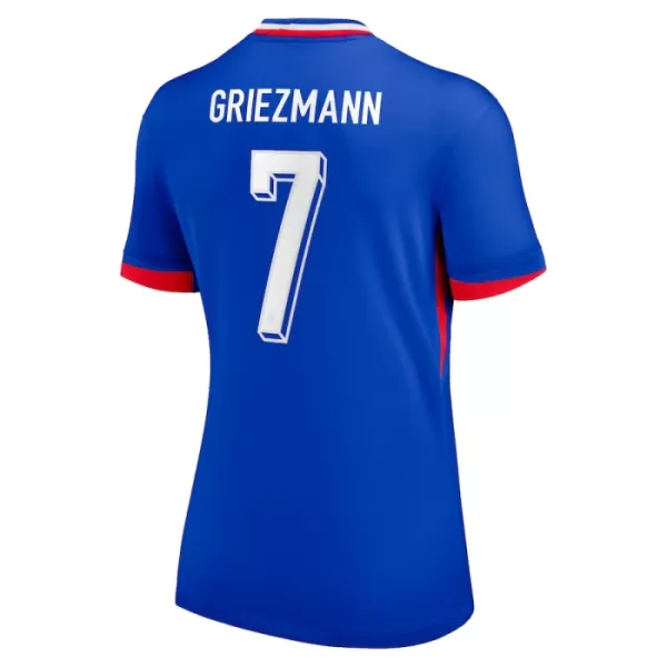 Frankrig Griezmann 7 Fodboldtrøje Dame Hjemmebane EM 2024