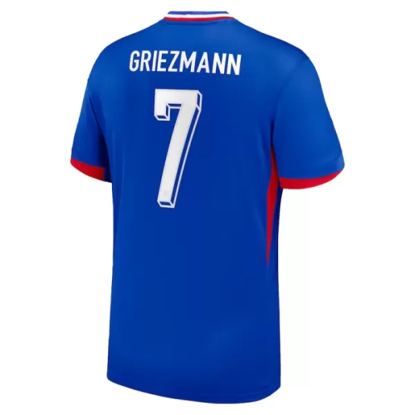 Frankrig Griezmann 7 Fodboldtrøje Herre Hjemmebane EM 2024