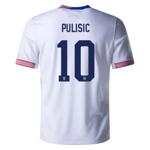 USA Pulisic 10 Fodboldtrøje Herre Hjemmebane 2024