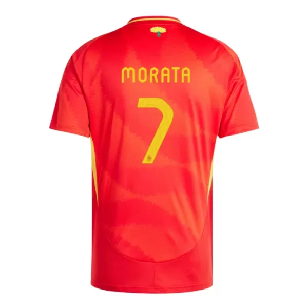 Spanien Alvaro Morata 7 Fodboldtrøje Herre Hjemmebane EM 2024