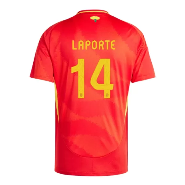 Spanien Aymeric Laporte 14 Fodboldtrøje Herre Hjemmebane EM 2024