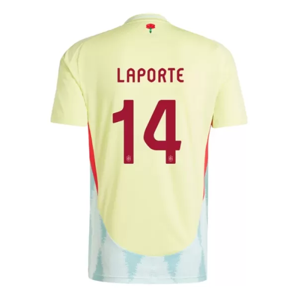 Spanien Aymeric Laporte 14 Fodboldtrøje Herre Udebane EM 2024