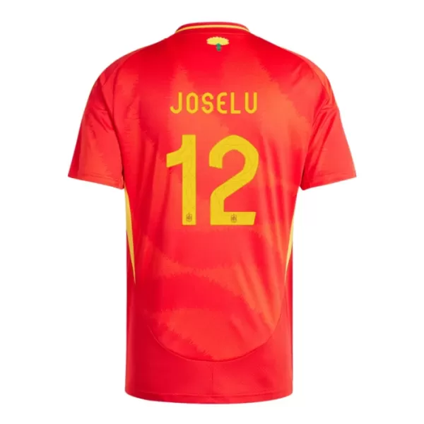 Spanien Joselu 12 Fodboldtrøje Herre Hjemmebane EM 2024