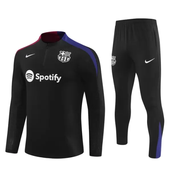 Barcelona Trænings sweatshirt sæt Børn 24/25 Sort