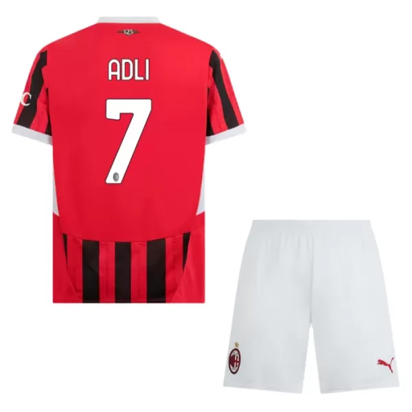 AC Milan Adli 7 Fodboldtrøje Børn Hjemmebane 24/25