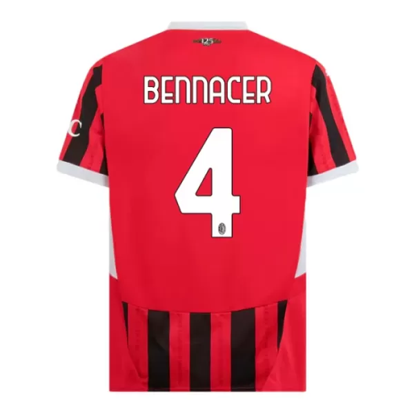 AC Milan Bennacer 4 Fodboldtrøje Børn Hjemmebane 24/25