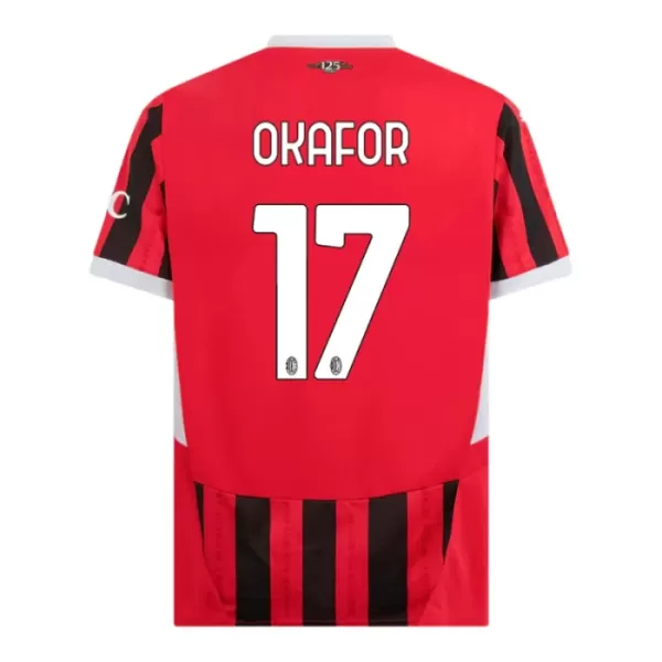 AC Milan Okafor 17 Fodboldtrøje Børn Hjemmebane 24/25