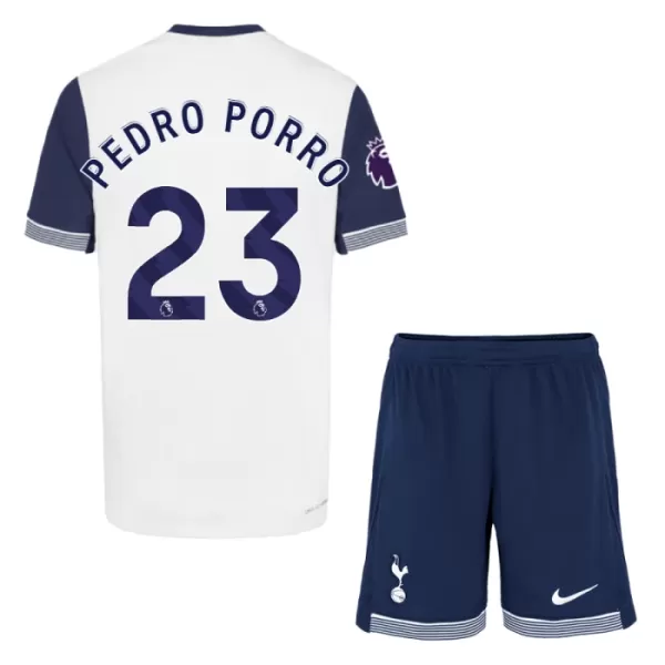 Tottenham Hotspur Pedro Porro 23 Fodboldtrøje Børn Hjemmebane 24/25