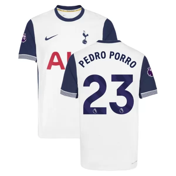 Tottenham Hotspur Pedro Porro 23 Fodboldtrøje Herre Hjemmebane 24/25