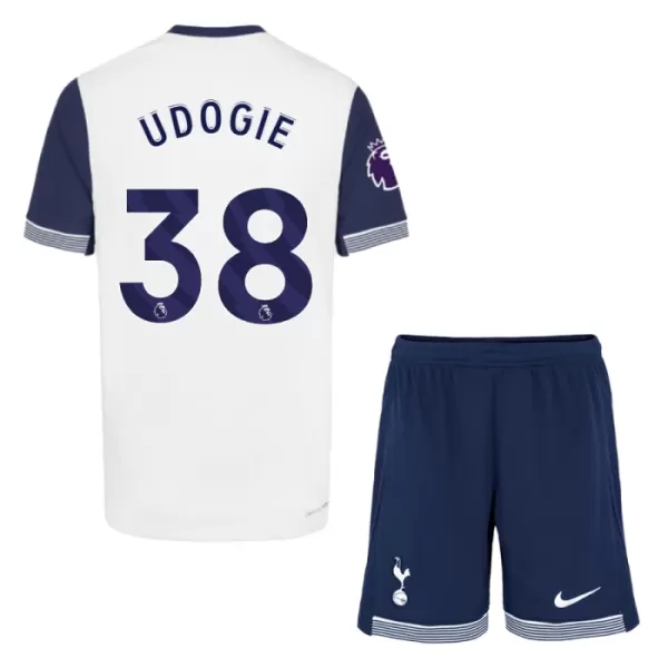 Tottenham Hotspur Udogie 38 Fodboldtrøje Børn Hjemmebane 24/25