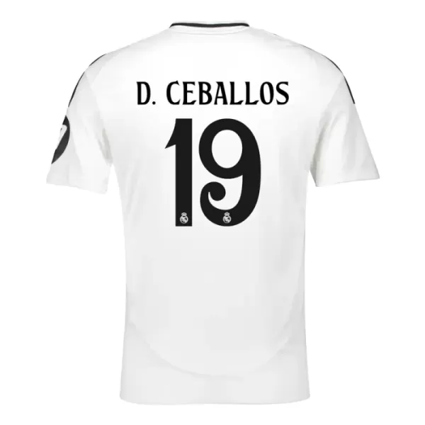 Real Madrid D. Ceballos 19 Fodboldtrøje Herre Hjemmebane 24/25