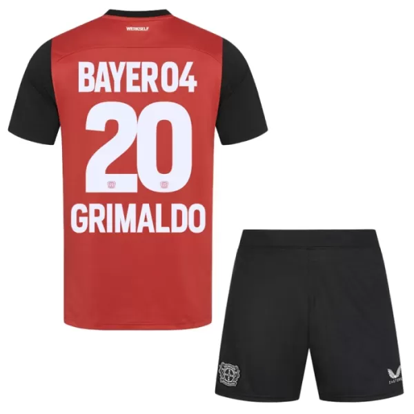 Bayer Leverkusen Alejandro Grimaldo 20 Fodboldtrøje Børn Hjemmebane 24/25