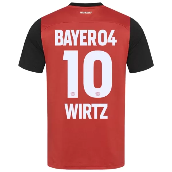 Bayer Leverkusen Florian Wirtz 10 Fodboldtrøje Børn Hjemmebane 24/25