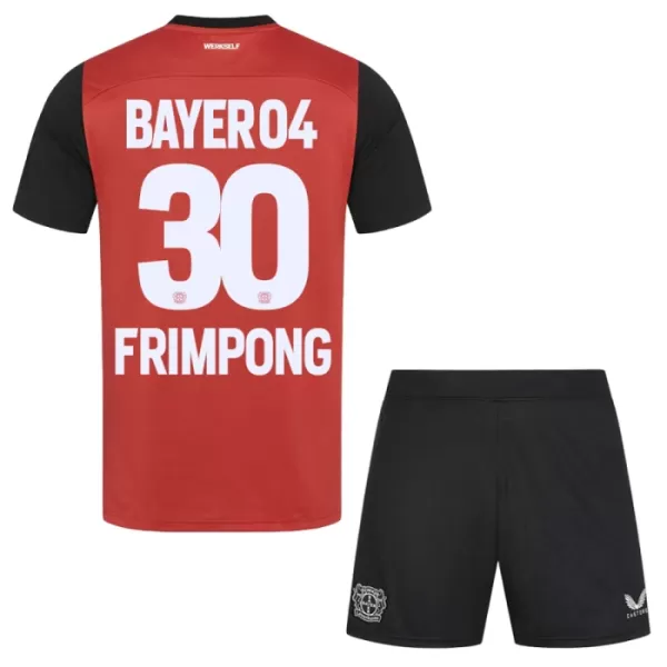 Bayer Leverkusen Jeremie Frimpong 30 Fodboldtrøje Børn Hjemmebane 24/25