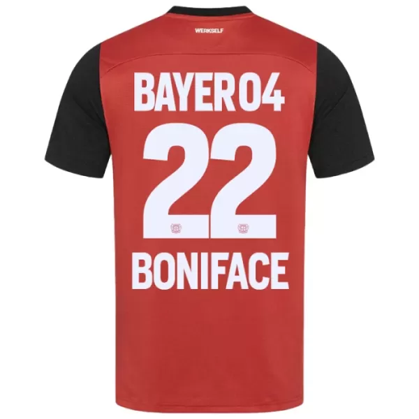 Bayer Leverkusen Victor Boniface 22 Fodboldtrøje Børn Hjemmebane 24/25