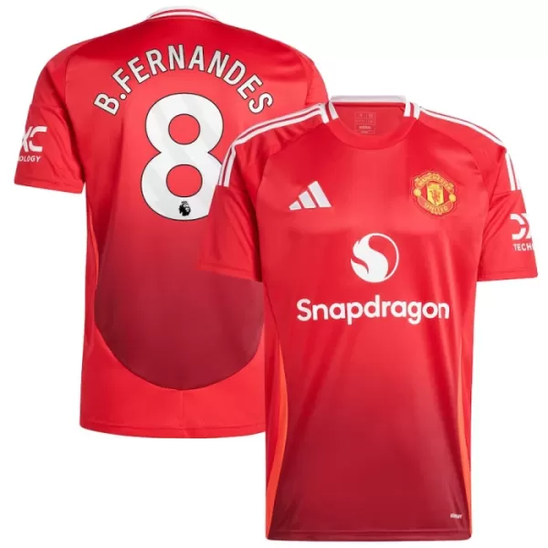 Manchester United Bruno Fernandes 8 Fodboldtrøje Herre Hjemmebane 24/25