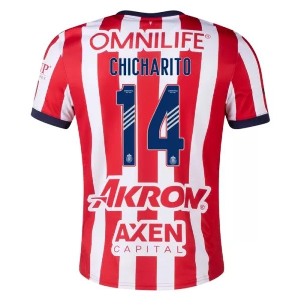 CD Guadalajara Chicharito 14 Fodboldtrøje Herre Hjemmebane 24/25