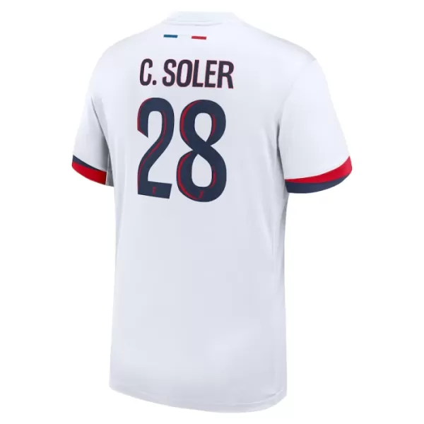 Paris Saint-Germain Carlos Soler 28 Fodboldtrøje Herre Udebane 24/25