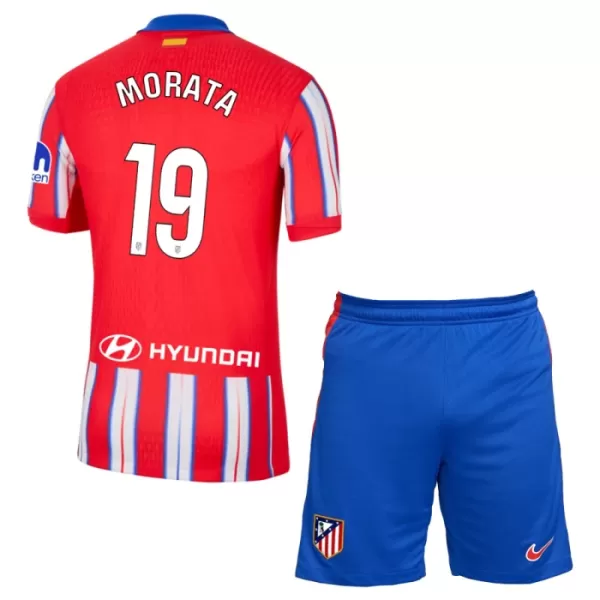 Atlético Madrid Morata 19 Fodboldtrøje Børn Hjemmebane 24/25