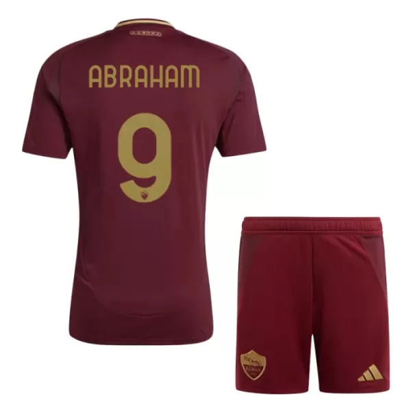 AS Roma Abraham 9 Fodboldtrøje Børn Hjemmebane 24/25