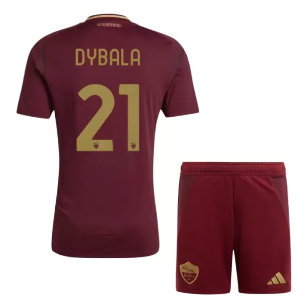 AS Roma Dybala 21 Fodboldtrøje Børn Hjemmebane 24/25