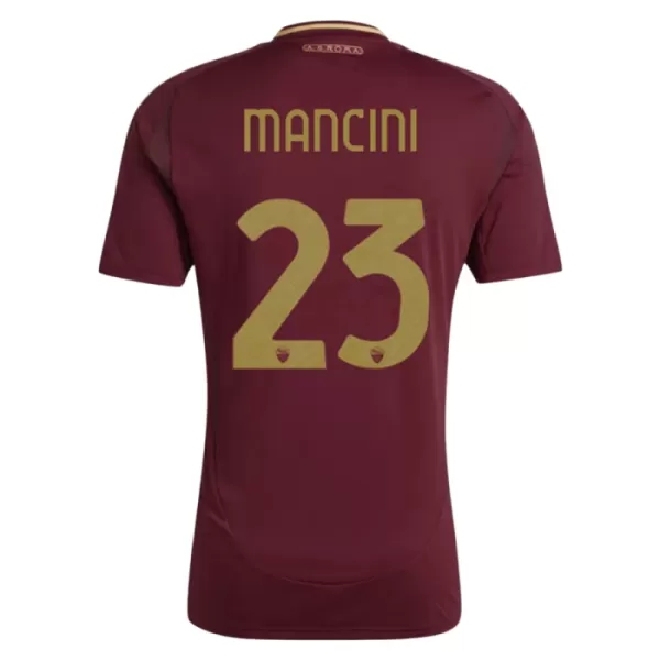 AS Roma Mancini 23 Fodboldtrøje Herre Hjemmebane 24/25