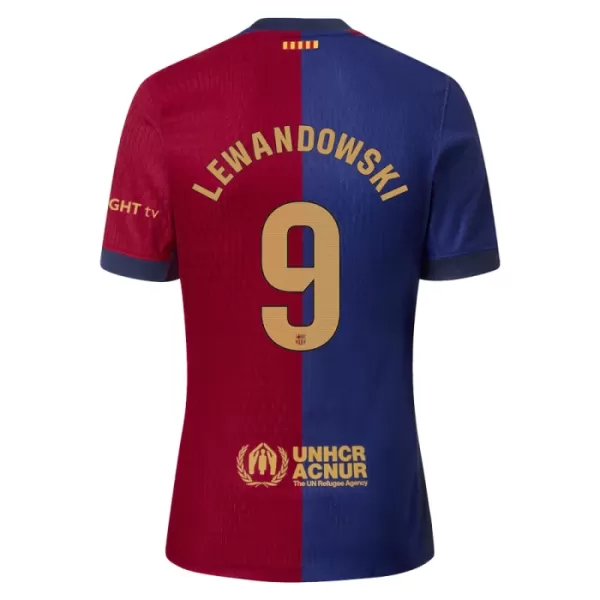 FC Barcelona Lewandowski 9 Fodboldtrøje Herre Hjemmebane 24/25