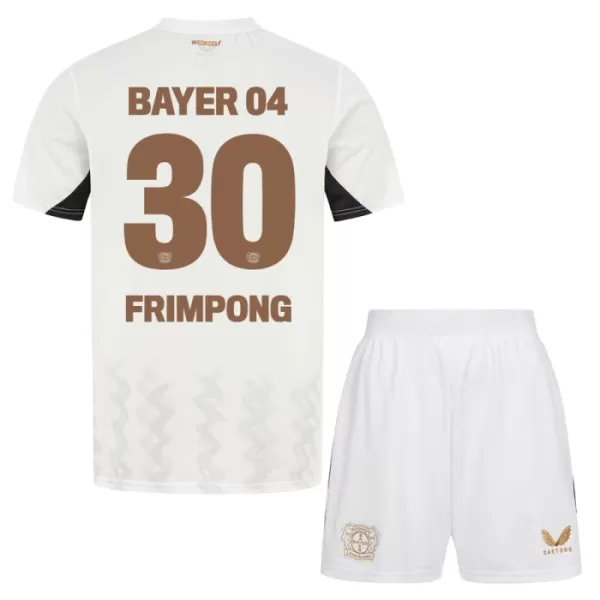 Bayer Leverkusen Jeremie Frimpong 30 Fodboldtrøje Børn Udebane 24/25