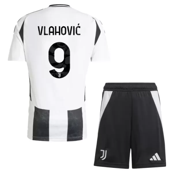 Juventus Vlahovic 9 Fodboldtrøje Børn Hjemmebane 24/25