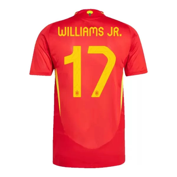 Spanien Williams JR 17 Fodboldtrøje Herre Hjemmebane EM 2024