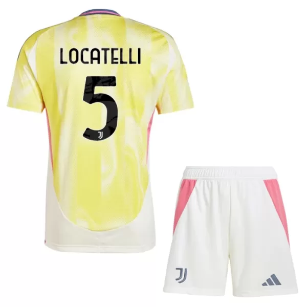 Juventus Locatelli 5 Fodboldtrøje Børn Udebane 24/25