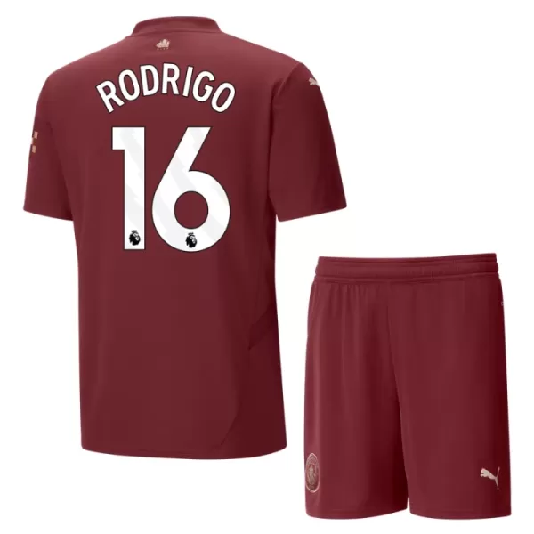 Manchester City Rodrigo 16 Fodboldtrøje Børn Tredje 24/25