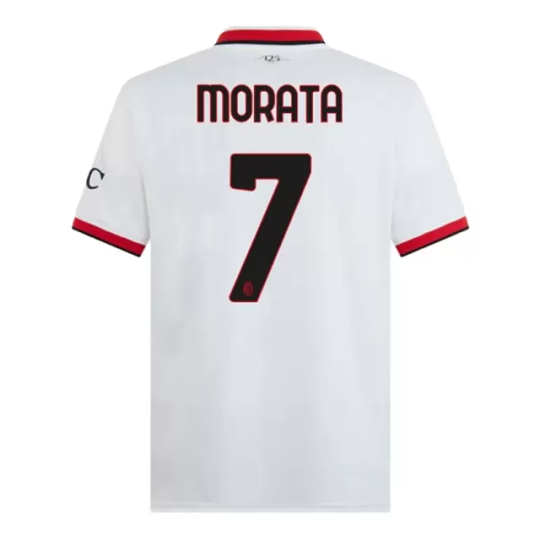 AC Milan Morata 7 Fodboldtrøje Herre Udebane 24/25