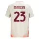 AS Roma Mancini 23 Fodboldtrøje Herre Udebane 24/25