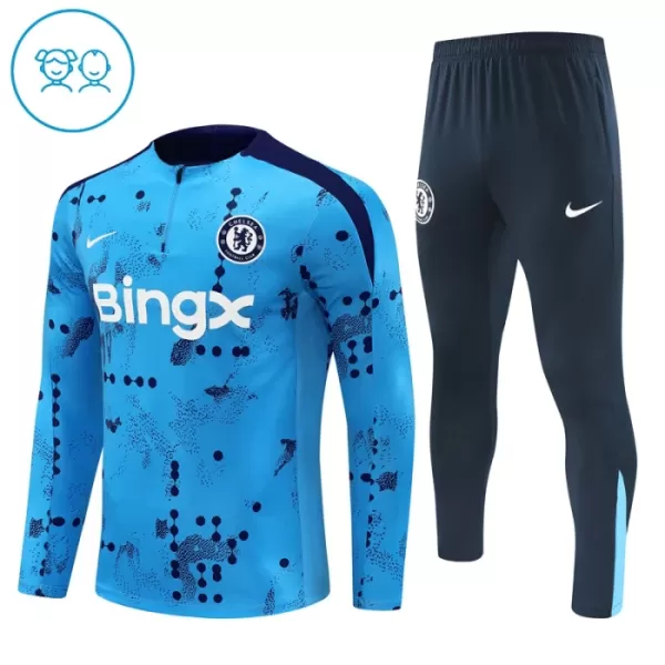 Chelsea Trænings sweatshirt sæt Børn 24/25 Blå