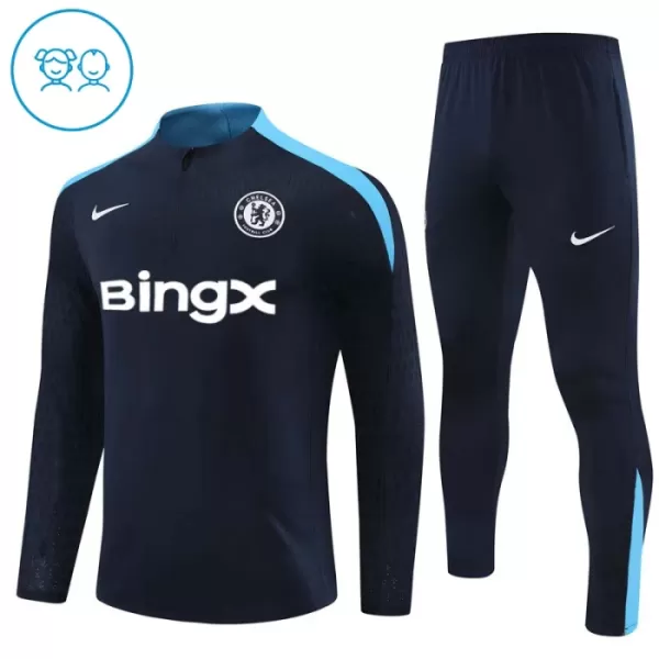 Chelsea Trænings sweatshirt sæt Børn 24/25 Sort