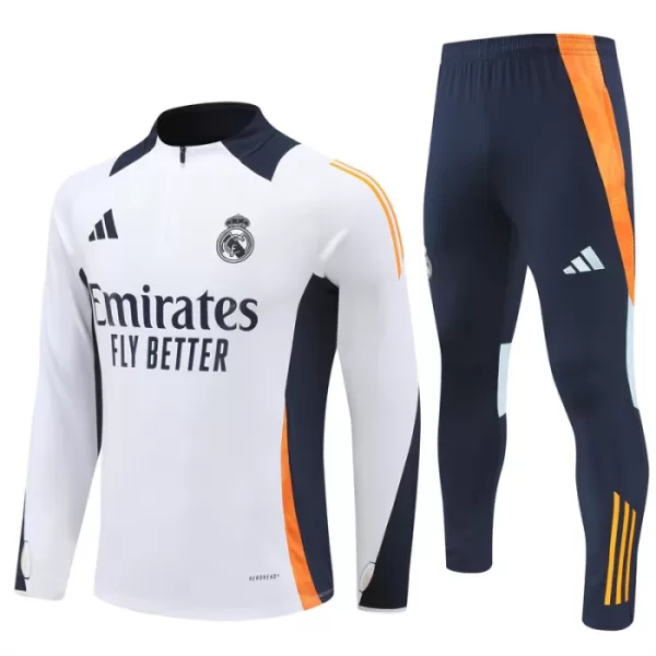 Real Madrid Trænings sweatshirt sæt Herre 24/25 Hvid