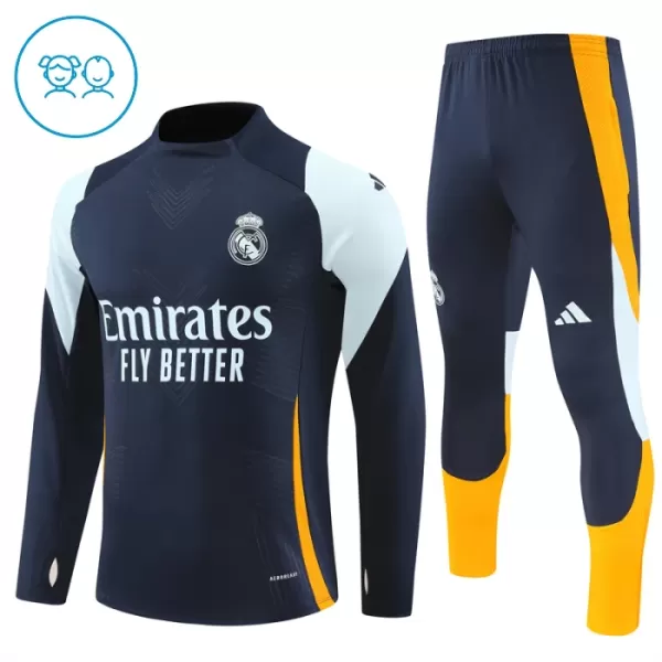 Real Madrid Trænings sweatshirt sæt Børn 24/25 Navy