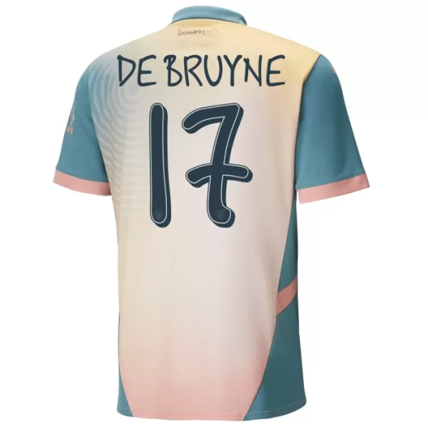 Manchester City De Bruyne 17 Fodboldtrøje Børn Fjerde 24/25