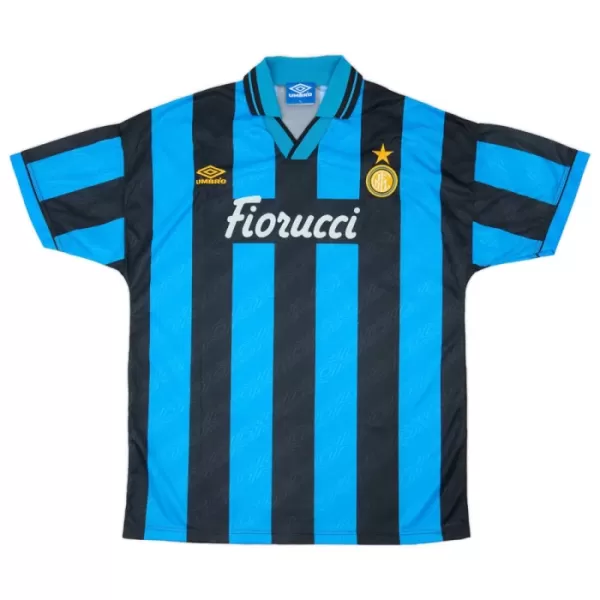 Inter Milan 1994-95 Fodboldtrøje Herre Hjemmebane Retro