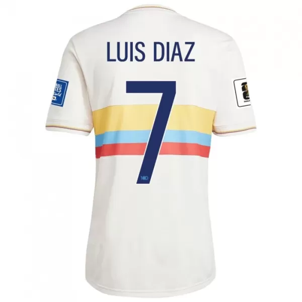 Colombia Luis Díaz 7 Fodboldtrøje Herre Jubilæum 2024