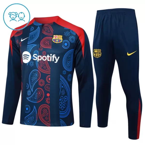 Barcelona Trænings sweatshirt sæt Børn 24/25 Navy