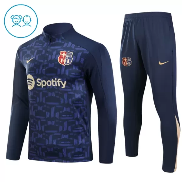 Barcelona Trænings sweatshirt sæt Børn 24/25 Navy