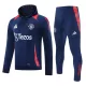 Manchester United Hoodie Trænings sweatshirt sæt Herre 24/25 Navy