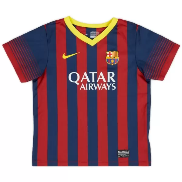 Barcelona 2013-14 Fodboldtrøje Herre Hjemmebane Retro